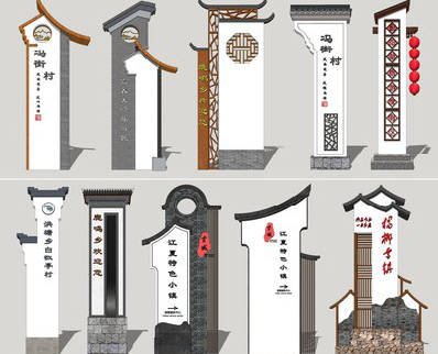  汤阴美丽乡村标识标牌有哪些分类？