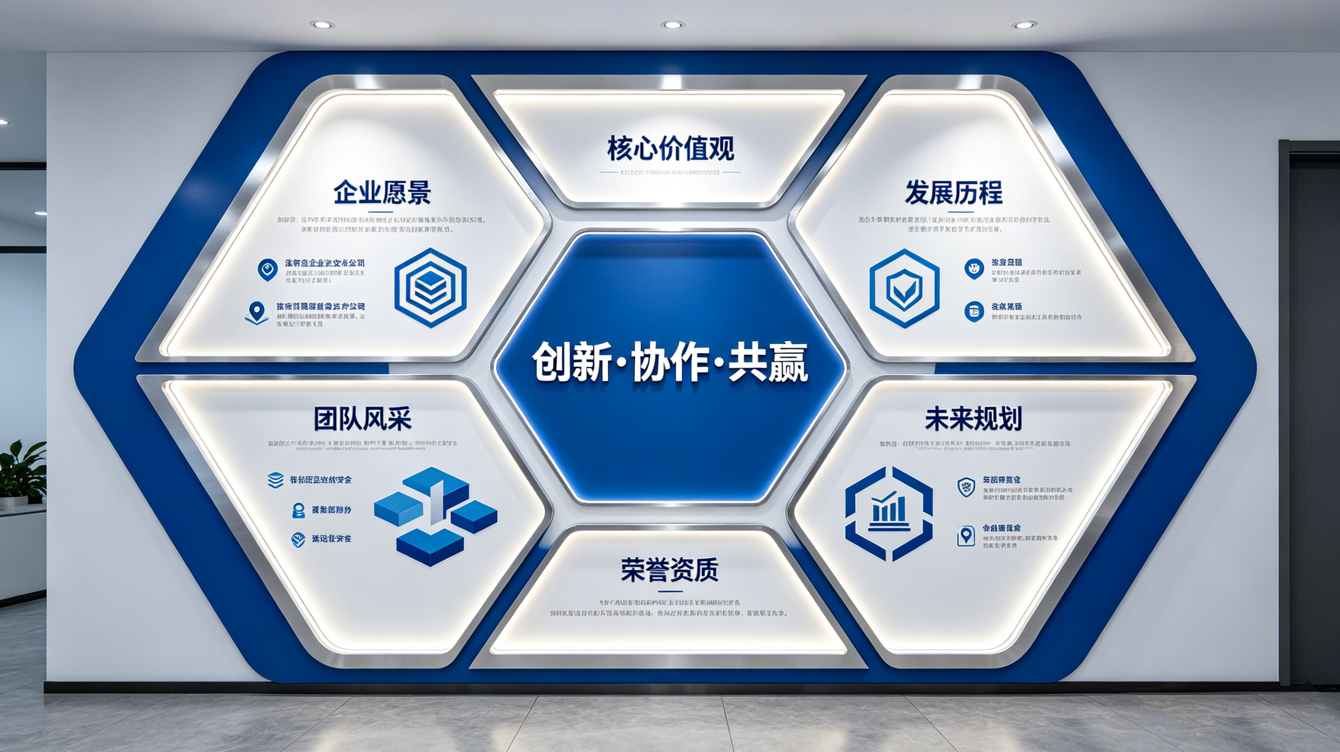  汤阴企业文化墙六边形避坑指南（新手常犯5个错误）